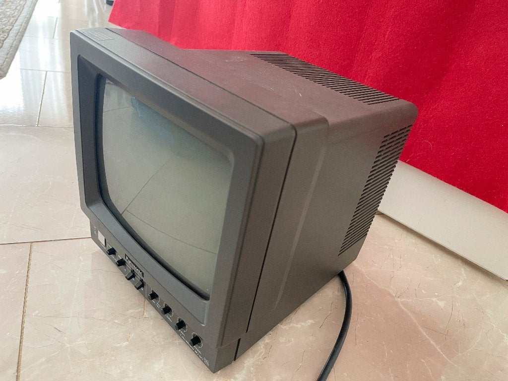 PANASONIC WV-BM80 8-inch zwart-wit CRT monitor, Computers en Software, Monitoren, N, Ophalen of Verzenden, N, 60 Hz of minder