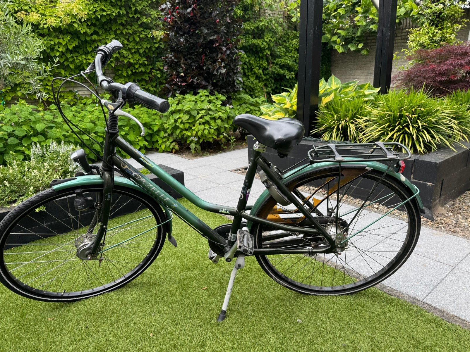 Gazelle damesfiets maat 51 groen, Fietsen en Brommers, Ophalen, Zo goed als nieuw, 50 tot 53 cm, Gazelle