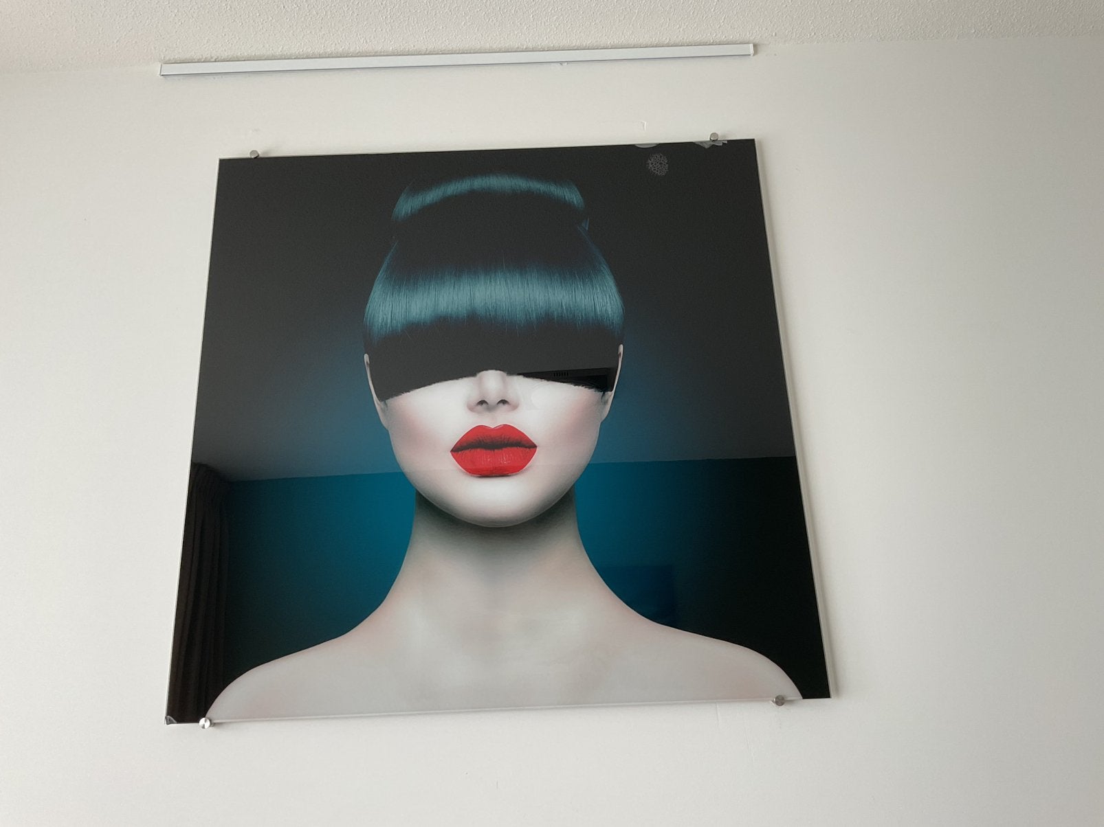 Vrouw met haar voor de ogen, Ophalen, Zo goed als nieuw, Minder dan 50 cm, Schilderij