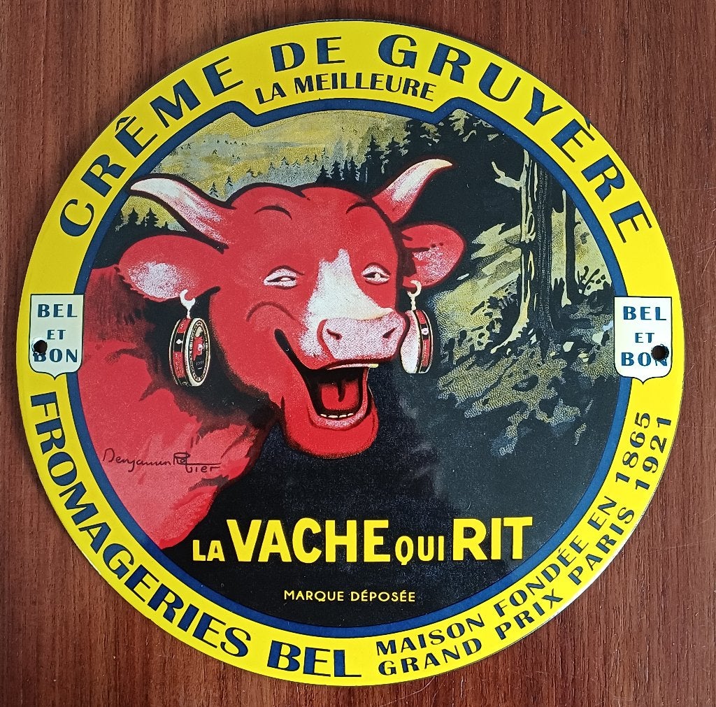 emaille bord La Vache Qui Rit, Ophalen of Verzenden, Nieuw, Reclamebord