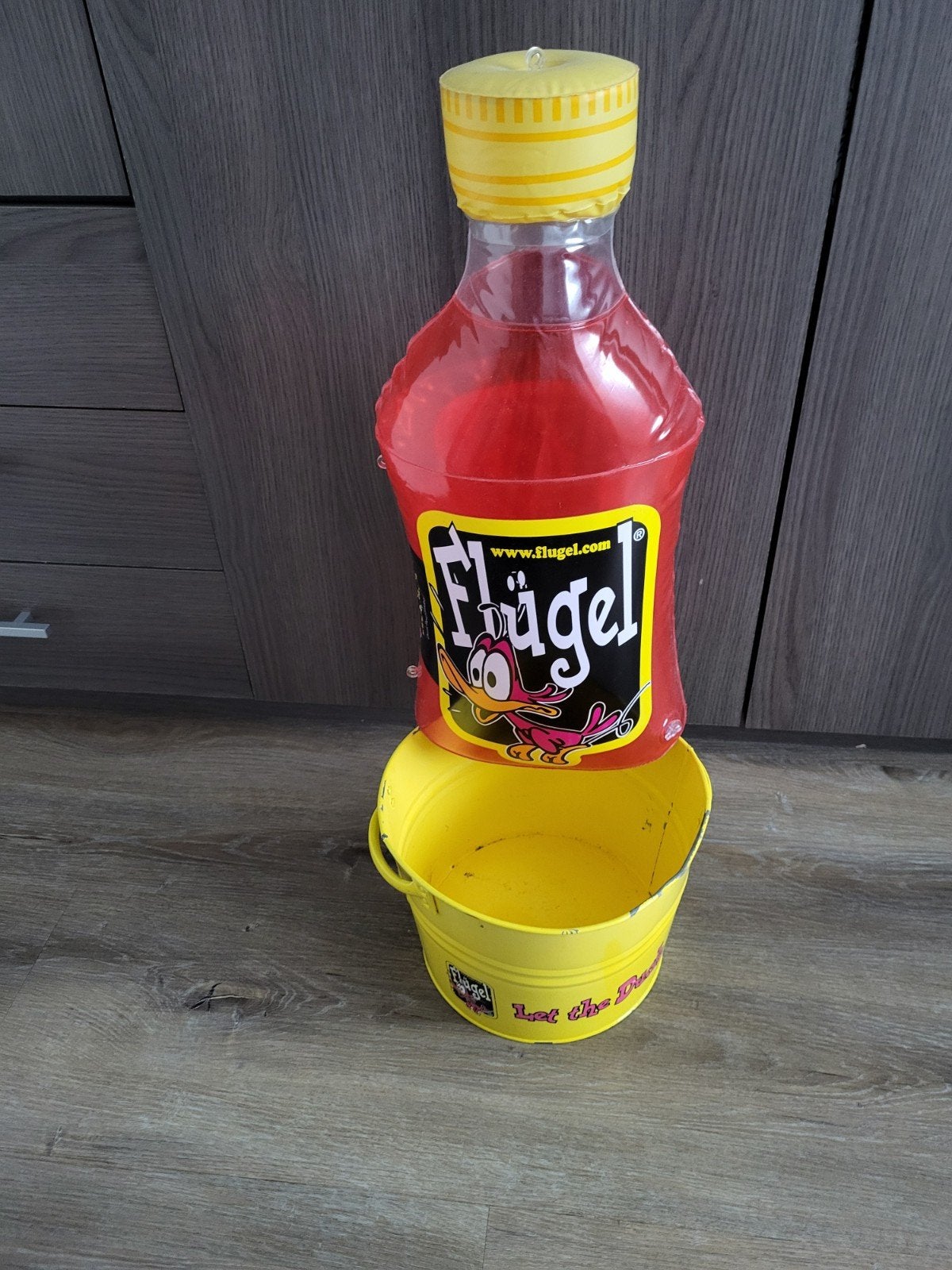 Super mooie Nieuwe Flügel fles en pet en ijsbak, Ophalen of Verzenden, Gebruikt