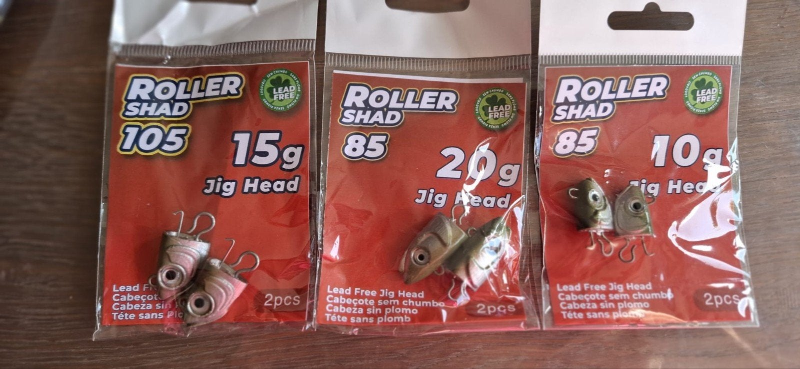 jigheadheads/loodkoppen 10,15,20g van rollershads, Ophalen of Verzenden, Nieuw, Dobber of Lood