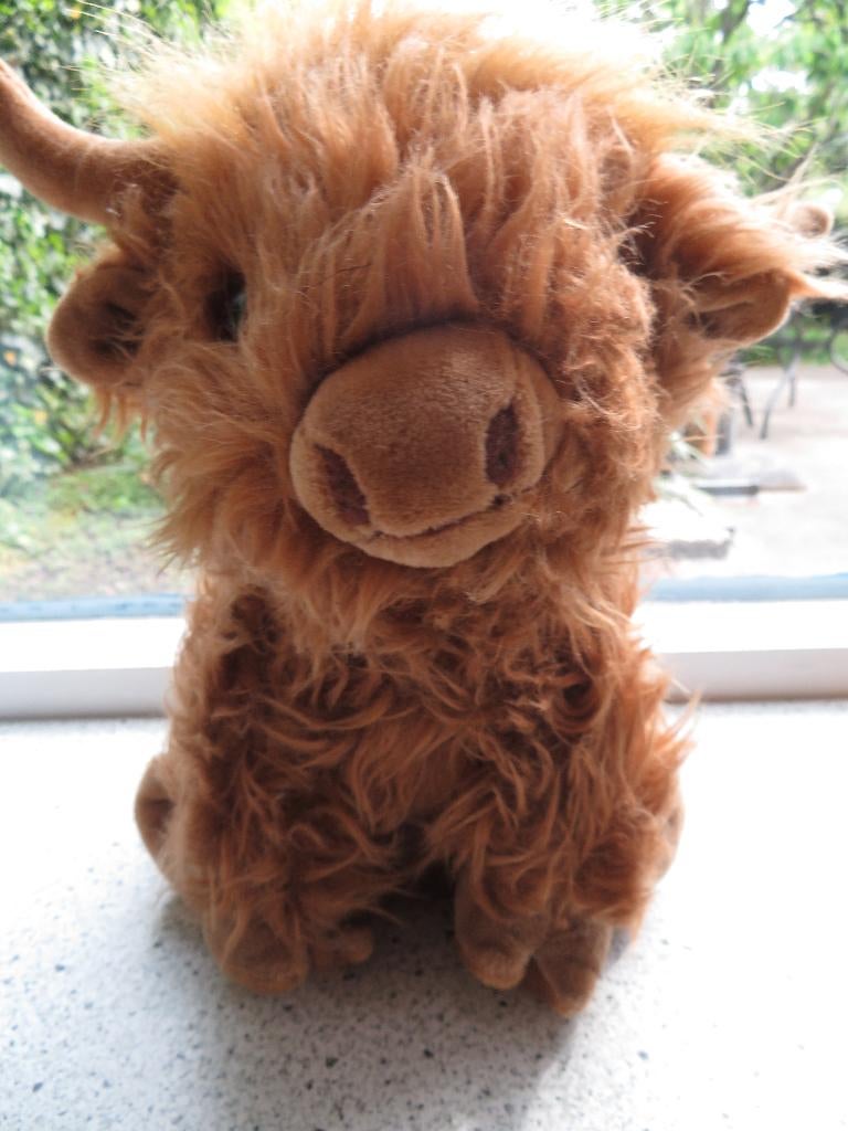 Bruine Schotse Hooglander BUX merk Dinotoys, Ophalen of Verzenden, Zo goed als nieuw, Wasbaar, Middelgroot (20 tot 80 cm)
