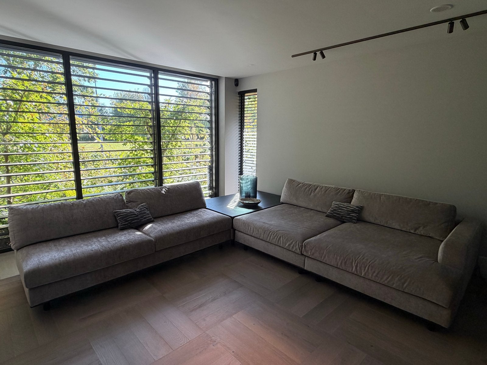 Luxe Macazz hoek-/TV bank model Alfeo – Z.G.A.N., Ophalen, 100 tot 125 cm, Hoekbank, 300 cm of meer