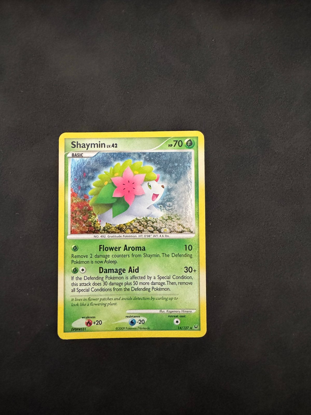 Shaymin Lv.42 Pokémon kaart (Platinum Base Set 127/127), Ophalen of Verzenden, Gebruikt, Losse kaart