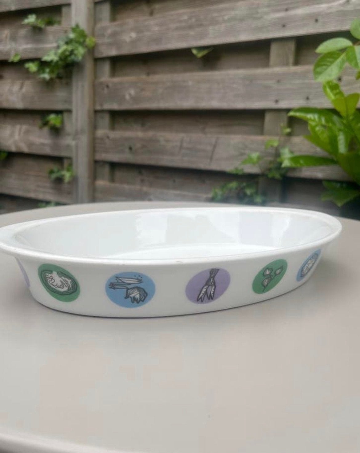 Vintage Puddingvorm Schaaltje Geel Sterpatroon, Ophalen of Verzenden