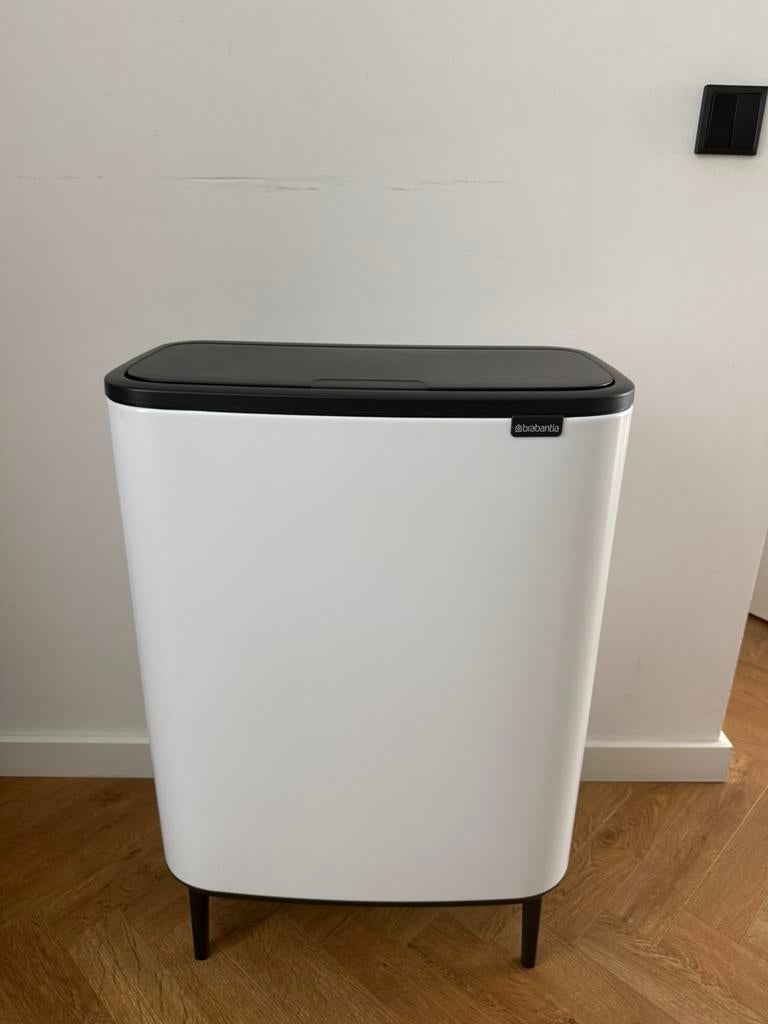 Brabantia Bo Touch Bin Hi Prullenbak - 60 liter - 1 vak, Ophalen, 50 tot 75 cm, 40 liter of meer, Zo goed als nieuw