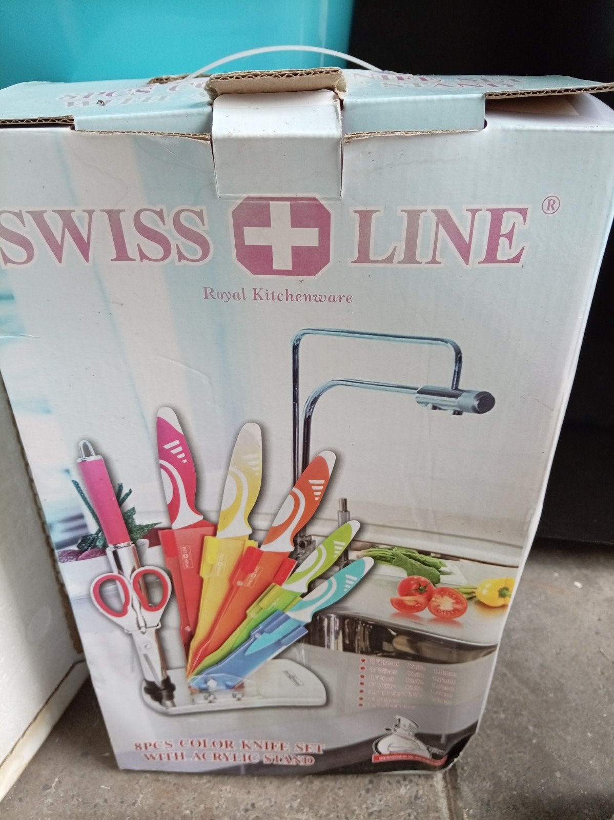 Swiss Line Messenset met Standaard - 8-delig, Overige typen, Nieuw, Ophalen of Verzenden, Metaal