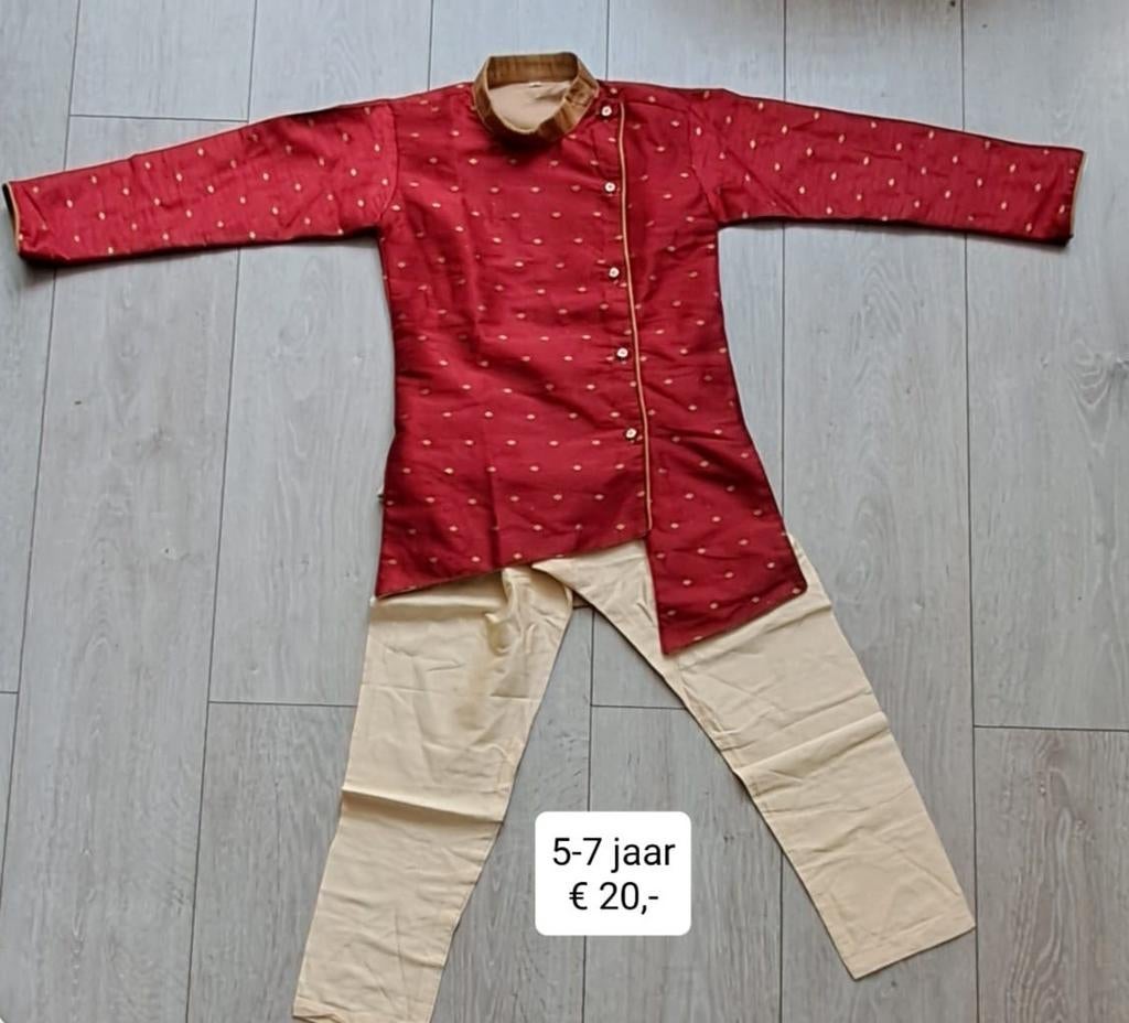 Traditionele Indiase kleding set voor kinderen (5-7 jaar), Ophalen of Verzenden, Gebruikt, Onbekend, Jongen of Meisje