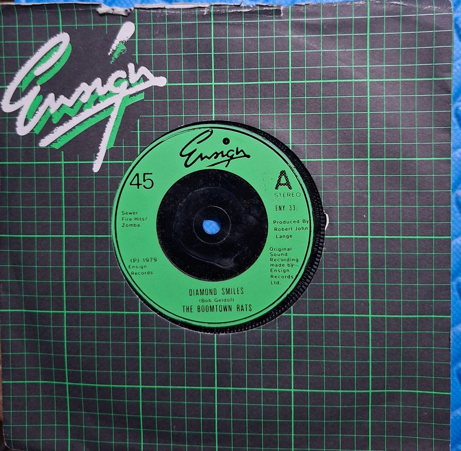 The Boomtown Rats - Diamond Smiles 7 inch single (1979), Cd's en Dvd's, Vinyl Singles, Gebruikt, Originele persing, 7 inch, Ophalen of Verzenden