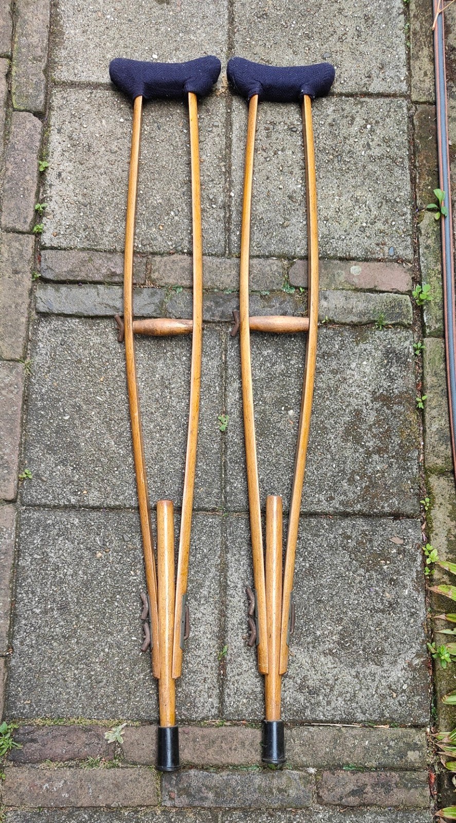 antieke vintage houten oksel krukken, Diversen, Ophalen of Verzenden, Gebruikt