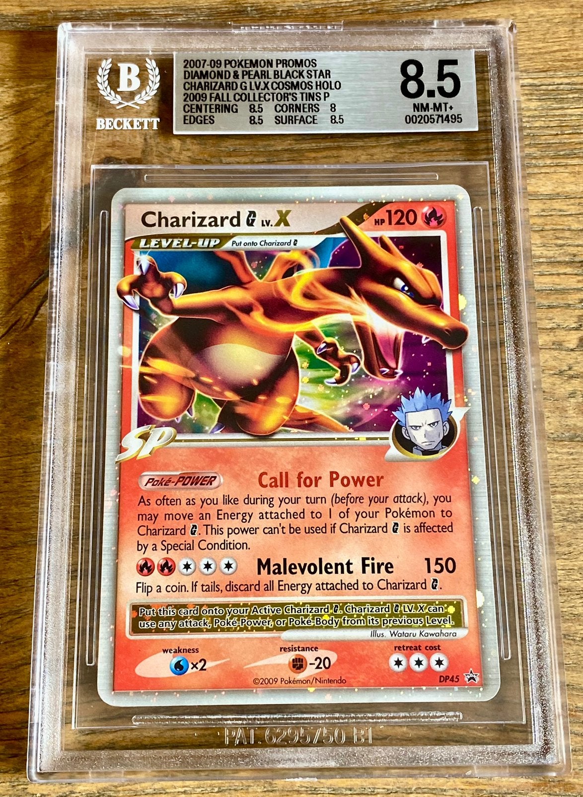 Graded Charizard G Lv. X DP45 promo BGS8.5, Hobby en Vrije tijd, Verzamelkaartspellen | Pokémon, Ophalen of Verzenden, Nieuw, Losse kaart