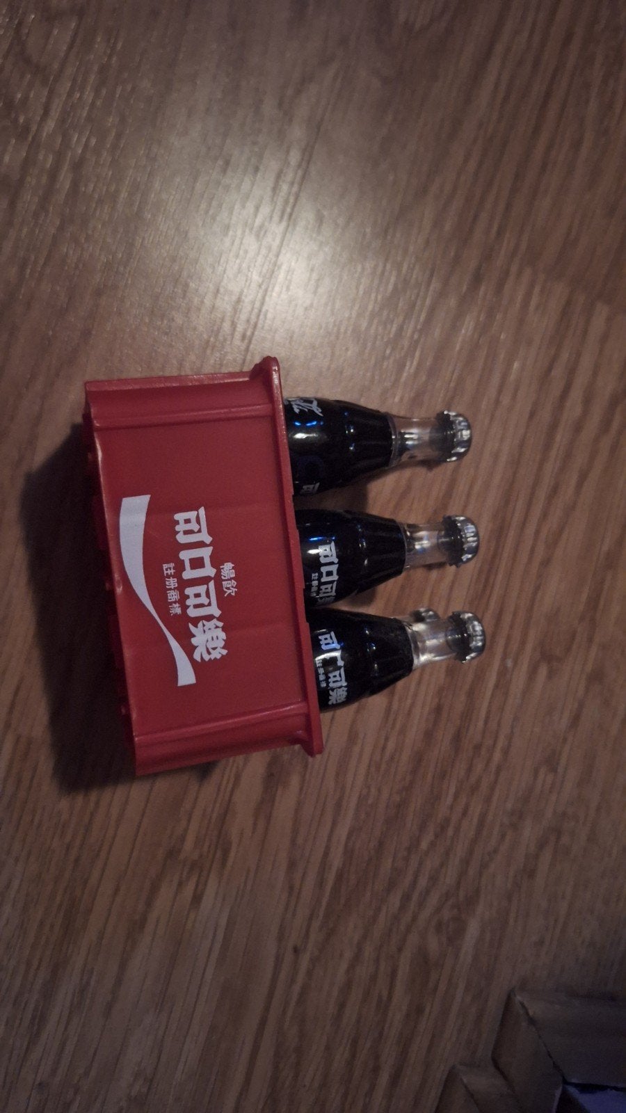 Mini Coca-Cola kratje met flesjes - Decoratie, Ophalen, Zo goed als nieuw
