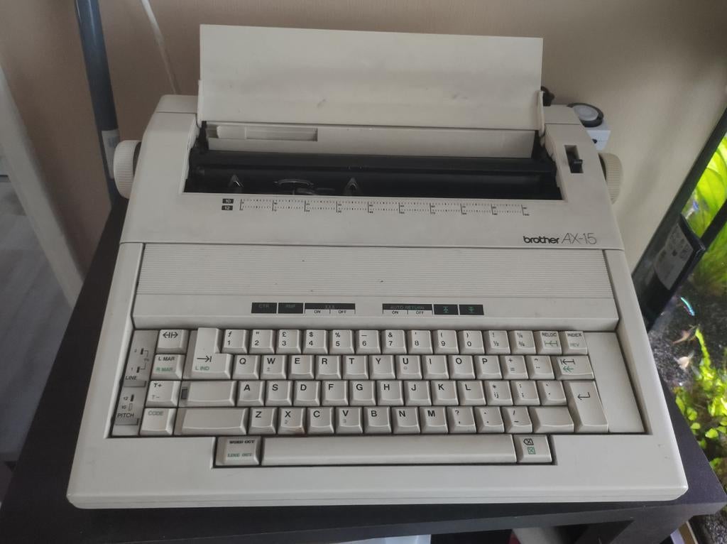 Brother ax-15 type machine, Ophalen, Gebruikt
