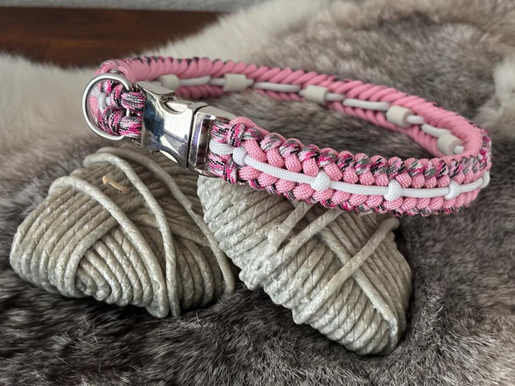 Halsband hond EMX kralen anti teek/vlo, Ophalen of Verzenden, Handgemaakt, Nieuw