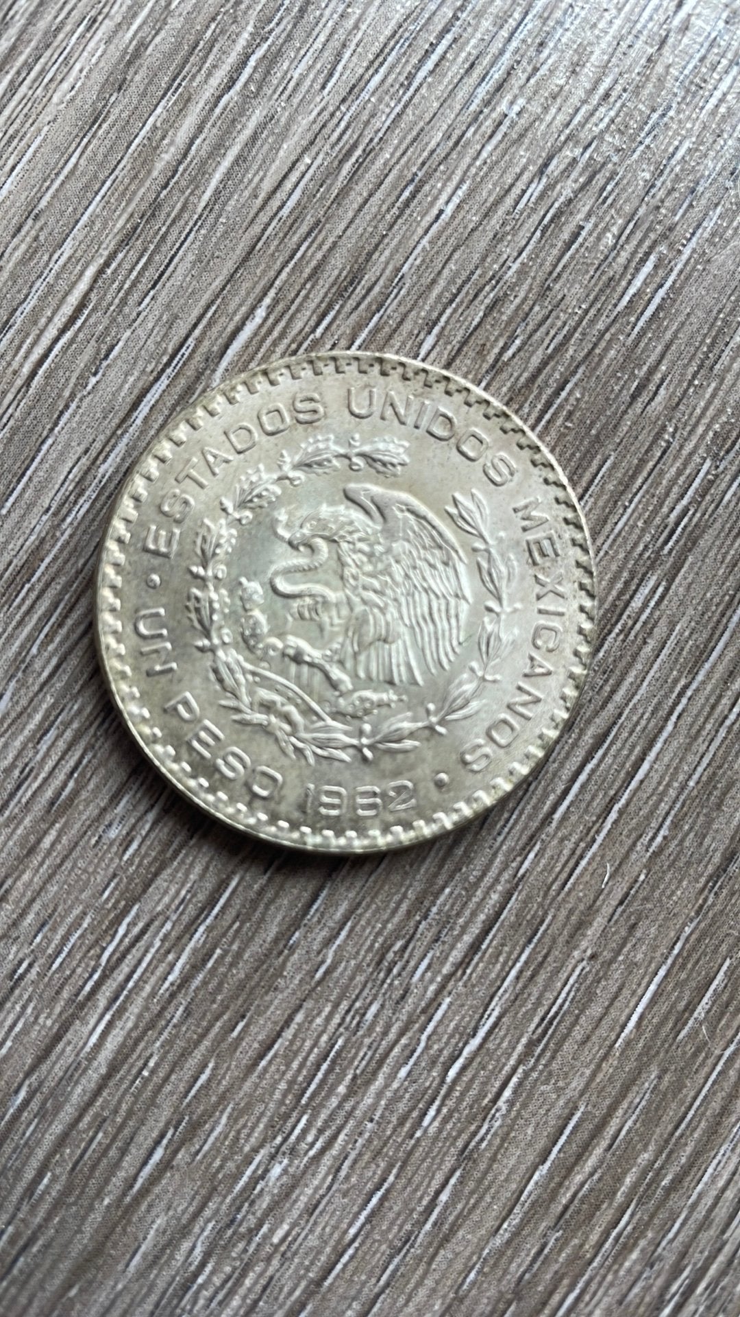Zilveren Mexicaanse munt 1 Peso 1962, Postzegels en Munten, Munten | Azië, Ophalen of Verzenden, Losse munt, Zilver