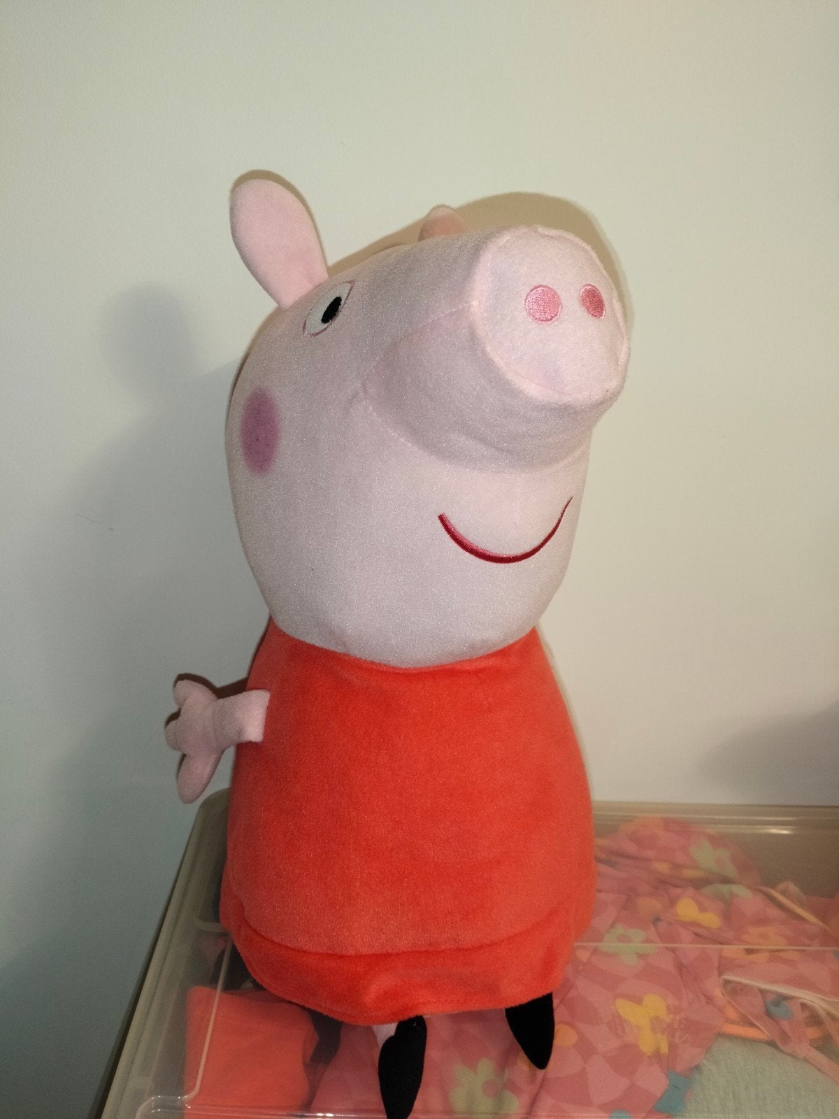 2 grote Peppa pig knuffels, Gebruikt, Overige merken, Overige typen, Ophalen of Verzenden