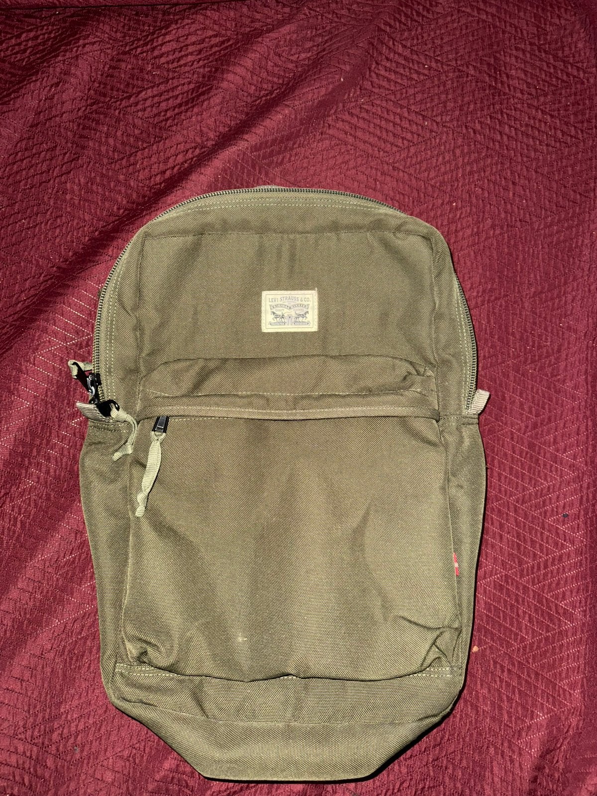Levi’s rugtas schooltas reistas olijfgroen, Ophalen of Verzenden, Zo goed als nieuw, Overige merken, 30 tot 45 cm