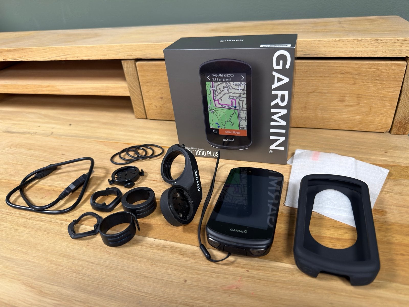 Garmin Edge 1030 Plus fietscomputer met GPS, Ophalen of Verzenden, Draadloos, Zo goed als nieuw