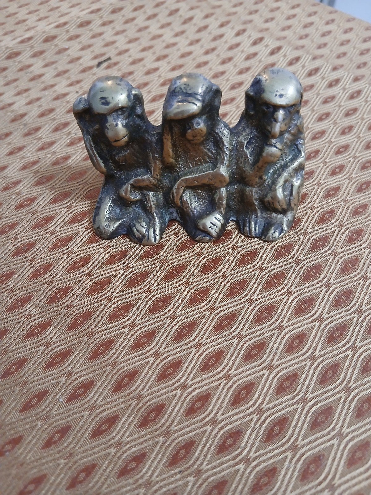 Vintage Messing Drie Wijze Apen Beeldje -, Ophalen