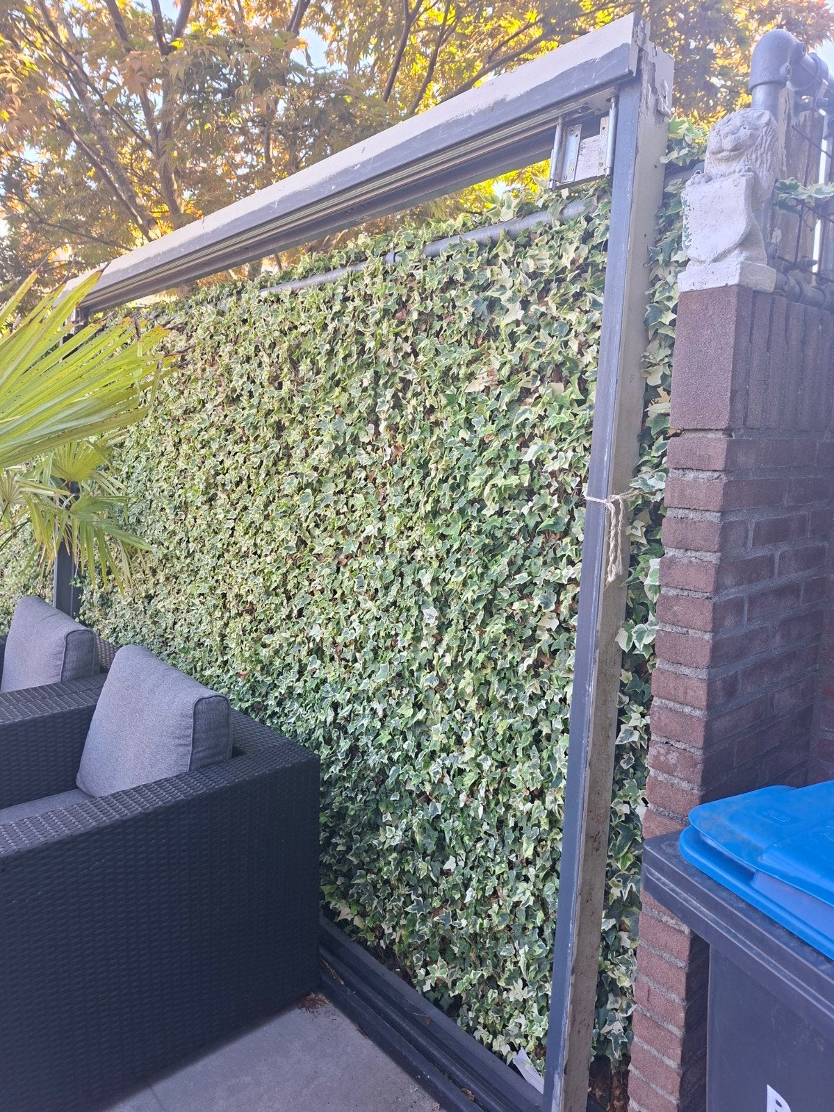 Harmonica kozijn met 4 deuren - 3.30m breed, 2.23m hoog, Ophalen, 120 cm of meer, Garagedeur, 215 cm of meer