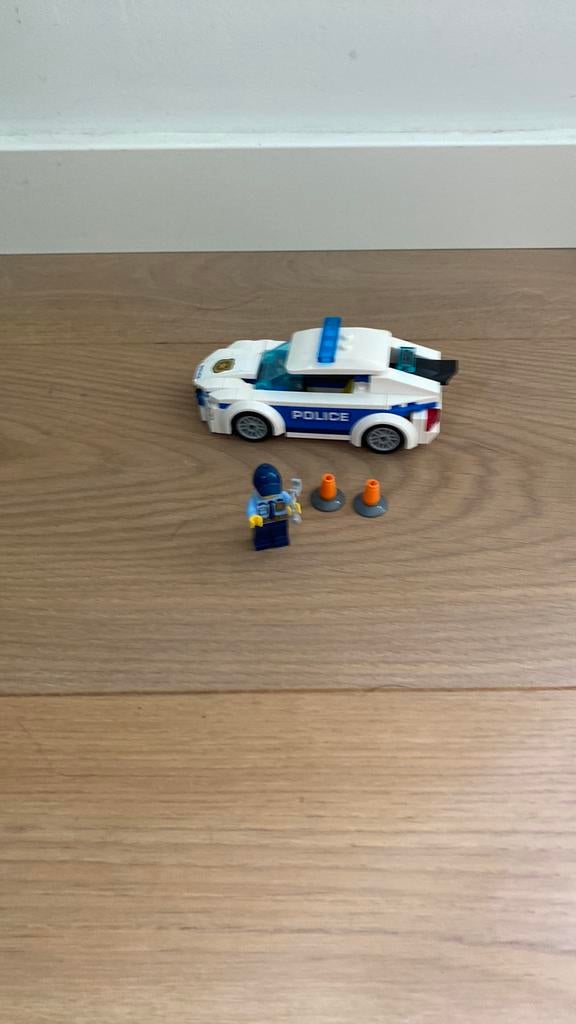 Politie auto en vliegtuig 60239 en 60206, Lego, Complete set, City, Gebruikt