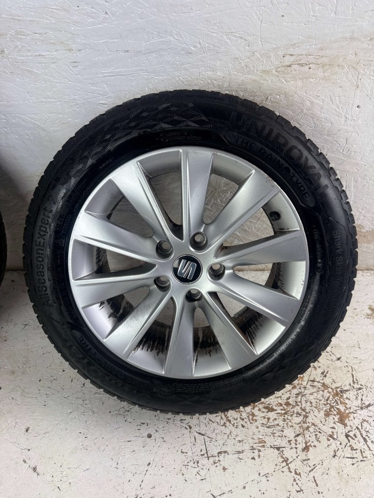 Originele Seat Leon Toledo velgen 16" 5x112 all-season altea, Niet ingevuld, Gebruikt, 16 inch, Banden en Velgen