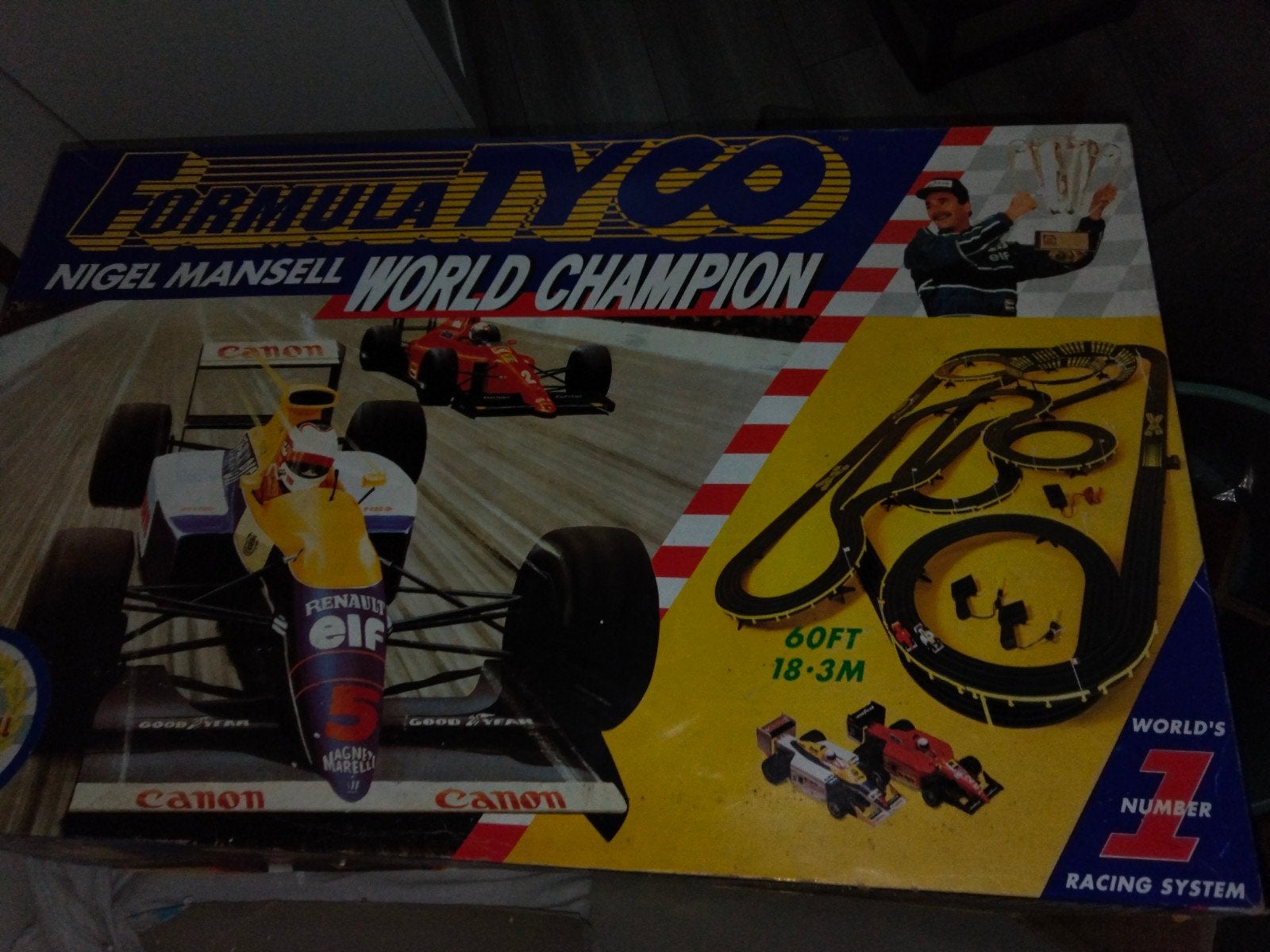Tyco Nigel Mansell World Champion Racebaan, Kinderen en Baby's, Tyco, Ophalen of Verzenden, Elektrisch, Racebaan