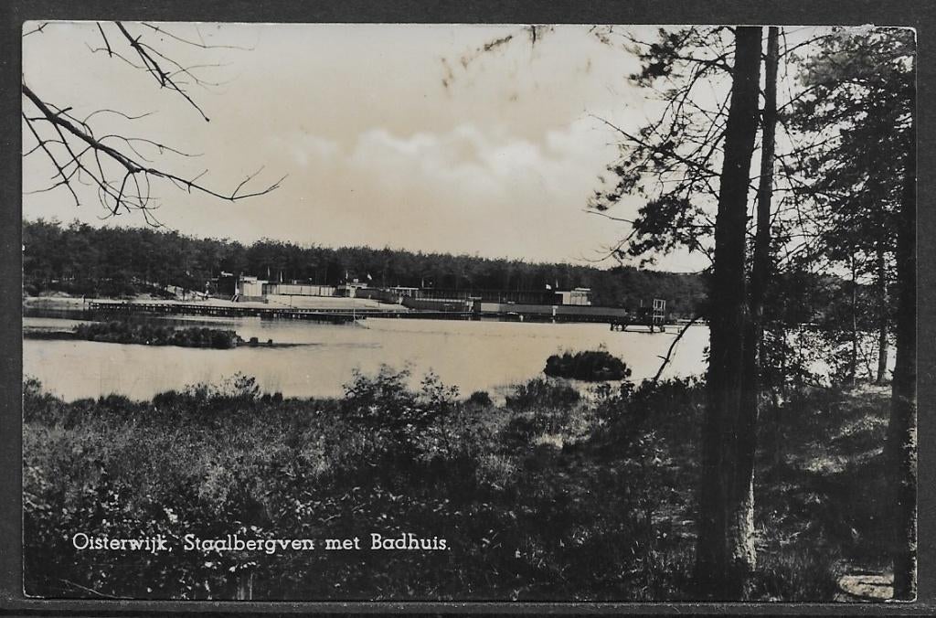 316 Oisterwijk, Staalbergven met Badhuis, Ophalen of Verzenden, Voor 1920, Gelopen, Noord-Brabant