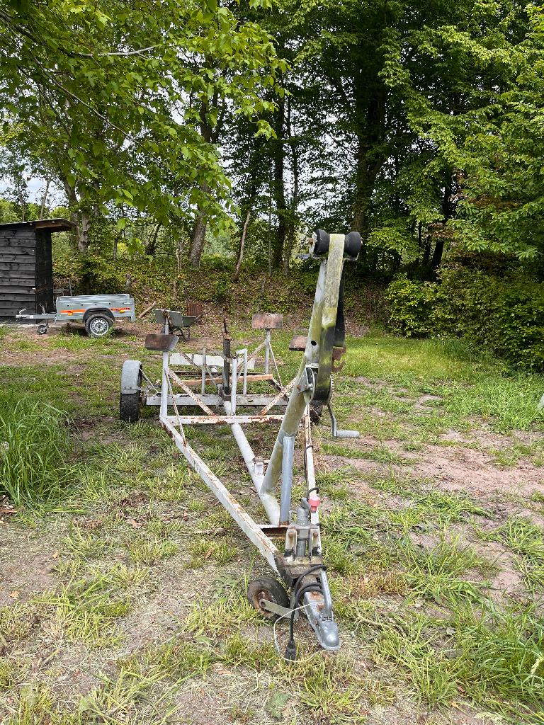 boot trailer 16m2 zeilboot, Ophalen, Minder dan 1500 kg, Gebruikt, Open zeilboottrailer