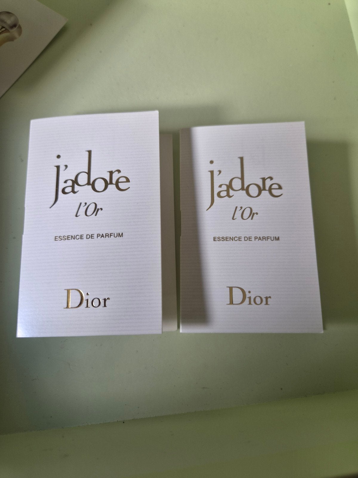 J'Adore l,or essence de parfum 2x1ml, Ophalen of Verzenden, Nieuw