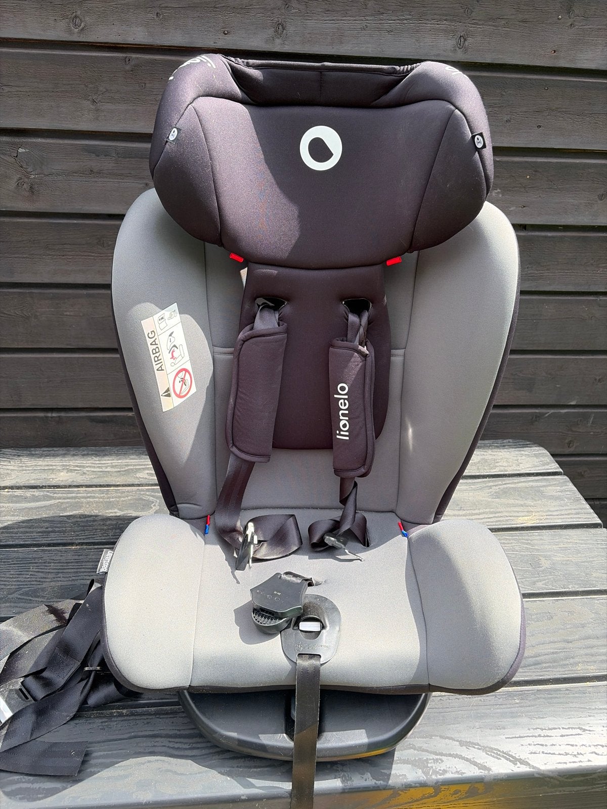 Lionelo Bastiaan Autostoel 0-36 kg - Zwart/Grijs, Verstelbare rugleuning, Ophalen, Overige merken, Gebruikt