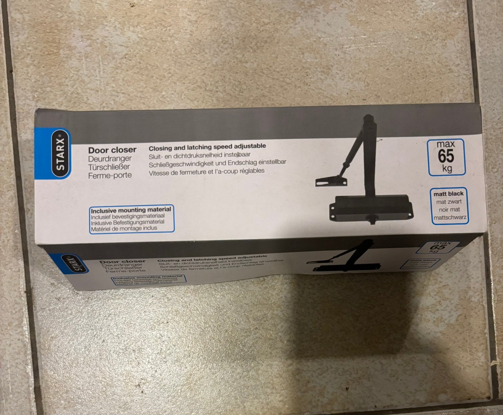 Deurdranger mat zwart nieuw 65kg, Ophalen of Verzenden, Nieuw