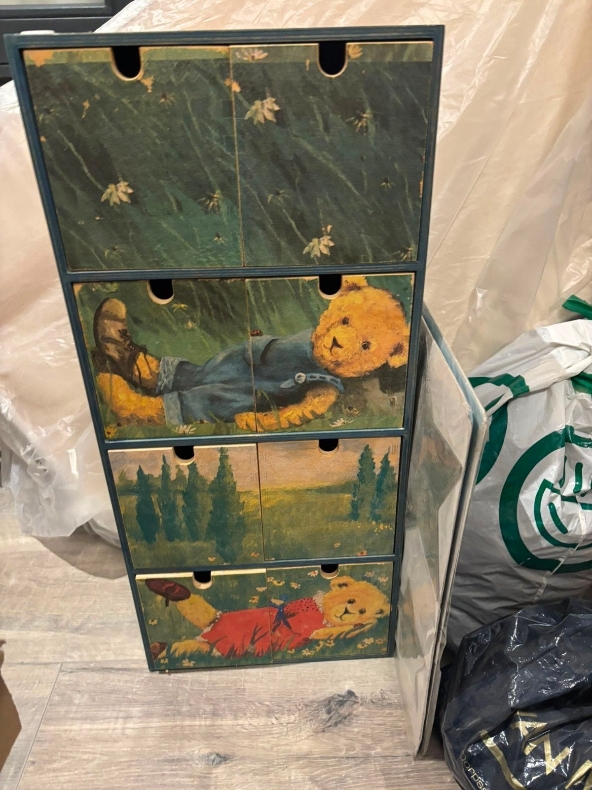 Leuke ladekast met teddybeer print, Ophalen of Verzenden