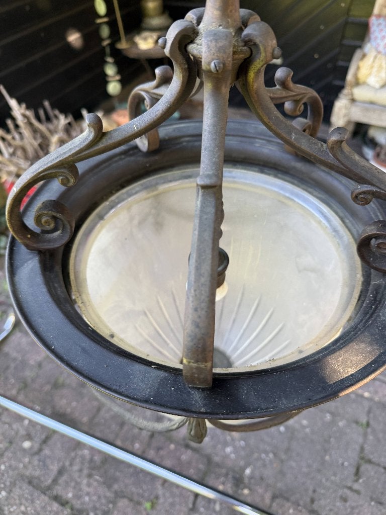 Foto 5 van hal lamp jugenstil / art nouveau (geheel origineel)