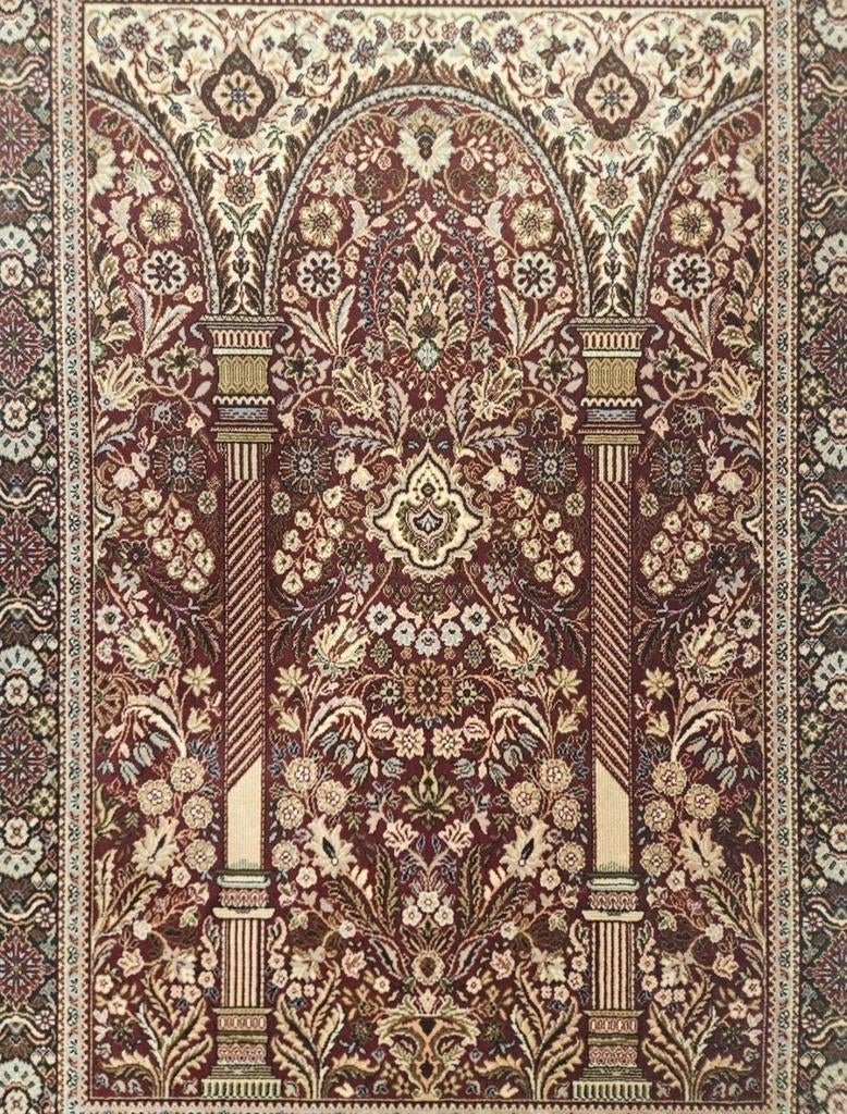 Prachtig Perzisch tapijt, klassiek design, rood/beige, 100 tot 150 cm, Onbekend, Crème, Zo goed als nieuw