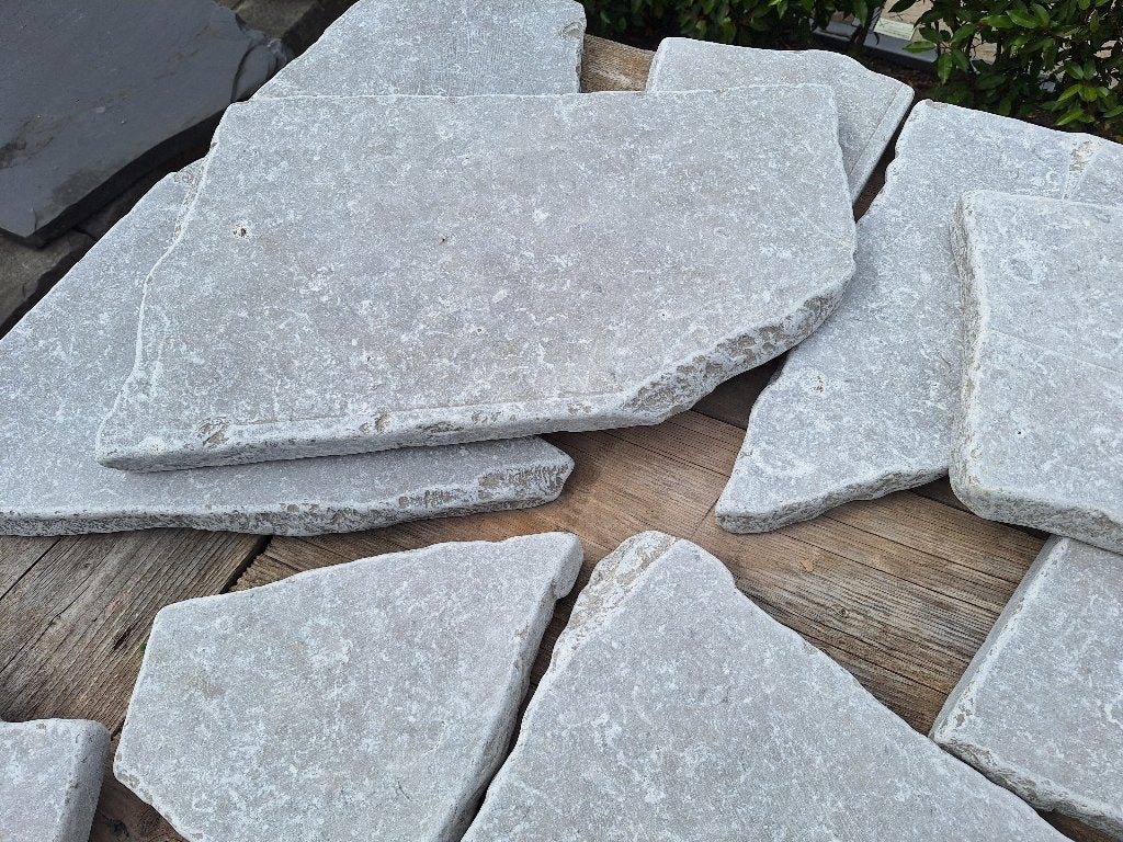 flagstones Balkan Grey Blue 2-3 cm dik € 28,95 p/m2, Tuin en Terras, Ophalen of Verzenden, Nieuw, Natuursteen, Terrastegels