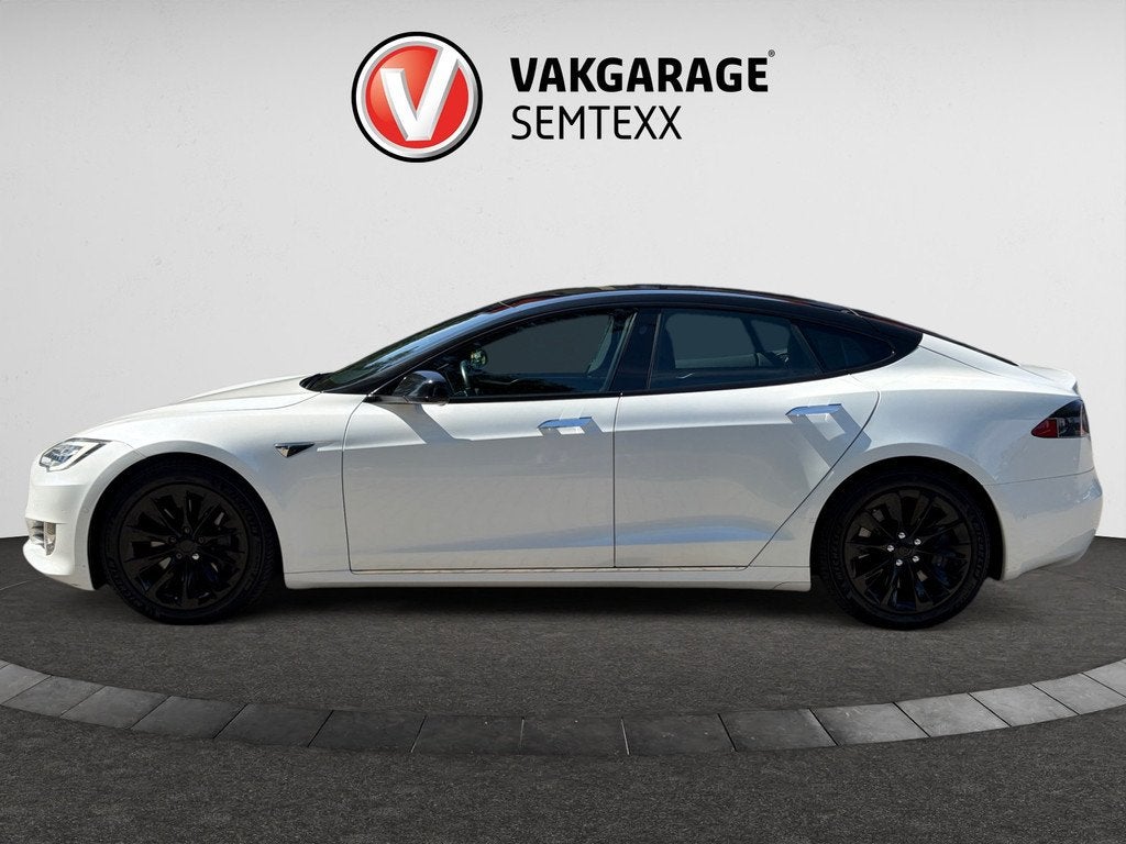 Tesla Model S 75 Business Economy | Origineel Nederlandse Au, Auto's, Tesla, Achterwielaandrijving, Gebruikt, Zwart, Wit