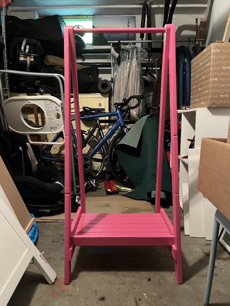 Baby/peuterspullen: roze kledingrek, Ophalen, Gebruikt, Overige typen