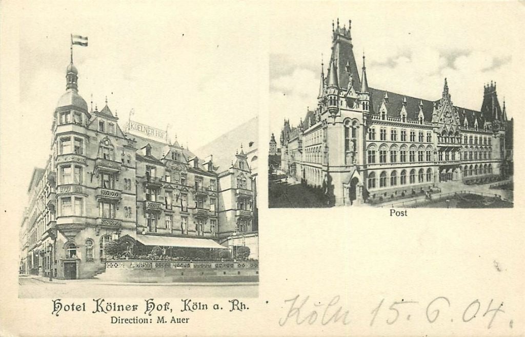 379-141-013 Köln Hotel Kölner Hof, Verzenden, Voor 1920, Duitsland