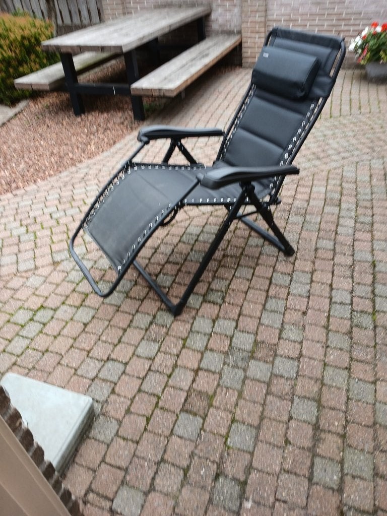 strandligstoel, Ophalen, Zo goed als nieuw, Metaal, Verstelbaar