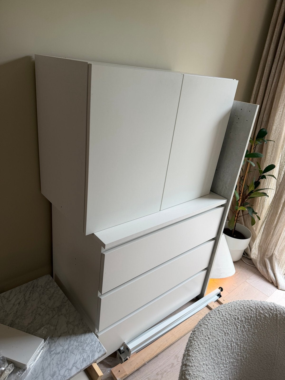 Kullen ladeblok en Platsa kast ikea, Huis en Inrichting, Kasten | Kledingkasten, Ophalen, Overige materialen, Gebruikt, 50 tot 100 cm