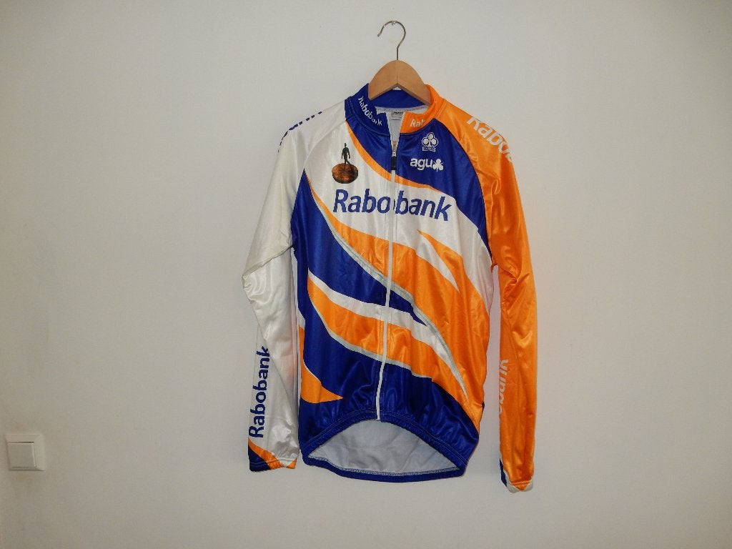 Agu Rabobank zeroes wielersjack vest maat M + pet, Ophalen of Verzenden, Gebruikt, Kleding