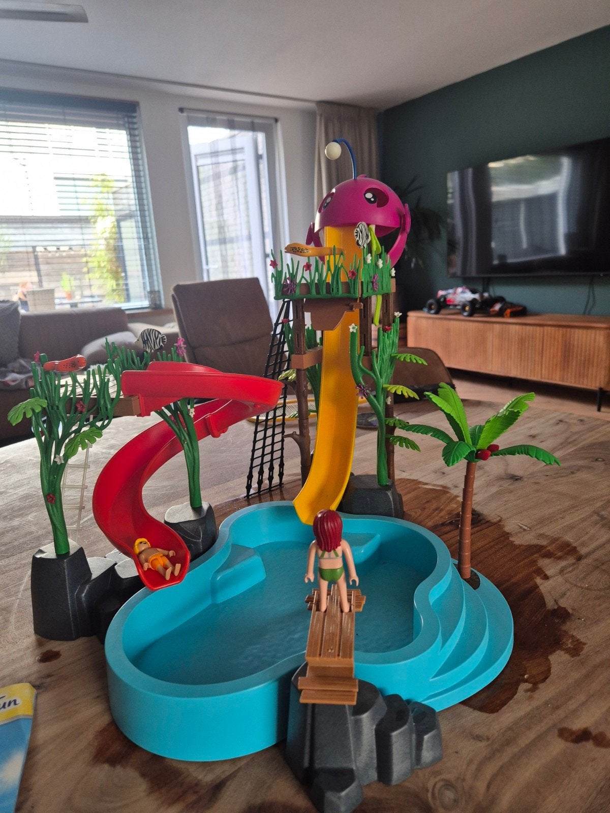 Playmobil Family Fun Waterpark met Glijbanen (70609), Complete set, Overige typen, Zo goed als nieuw, Family fun