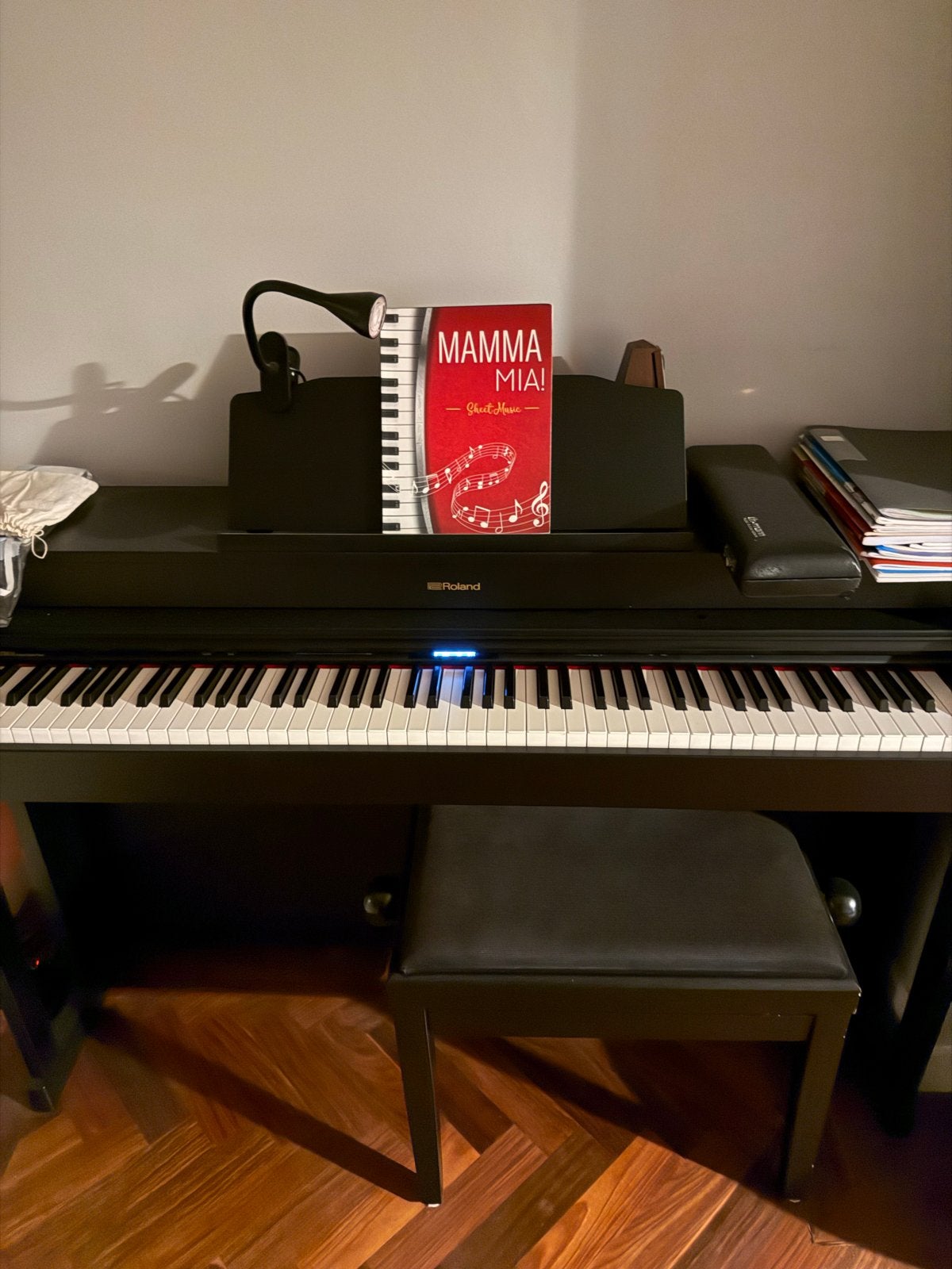 Roland HP603A Digitale Piano - Zo goed als nieuw, Muziek en Instrumenten, Piano's, Ophalen, Zwart, Digitaal, Zo goed als nieuw