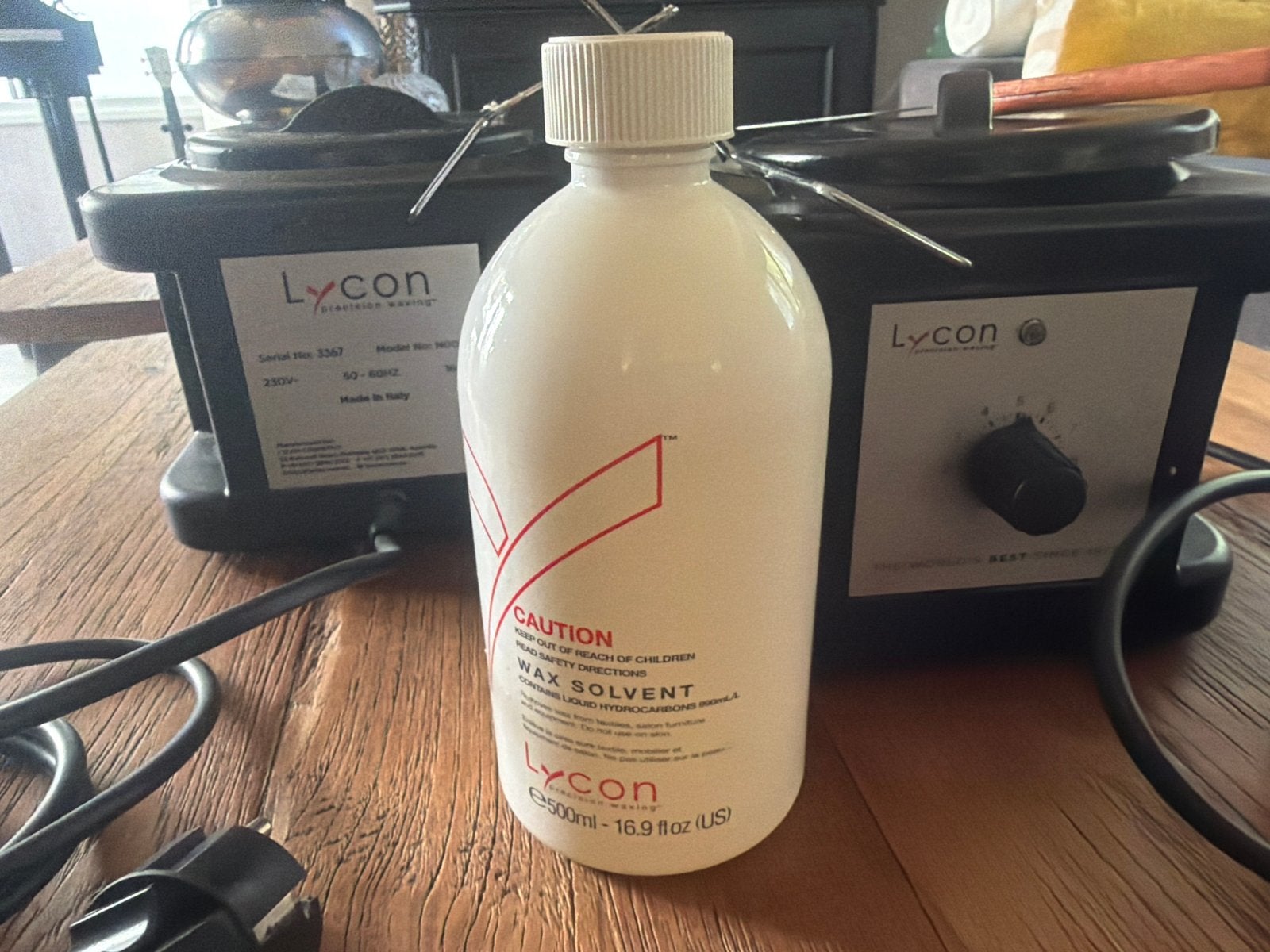 Lycon Waxverwarmer Set met Wax Solvent, Ophalen of Verzenden, Gebruikt, Overige typen