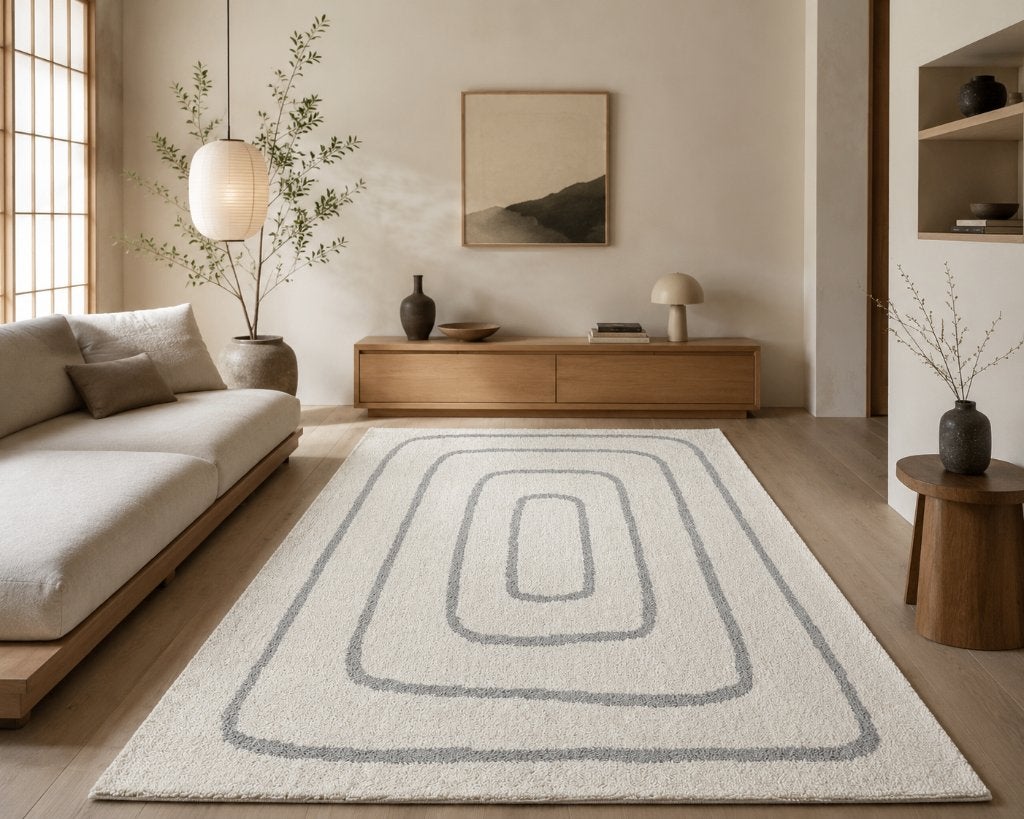 Origen Frame Ivory – Exclusief designvloerkleed van 100% wol, Hasselt, Ophalen of Verzenden, 200 cm of meer, B2B Carpets