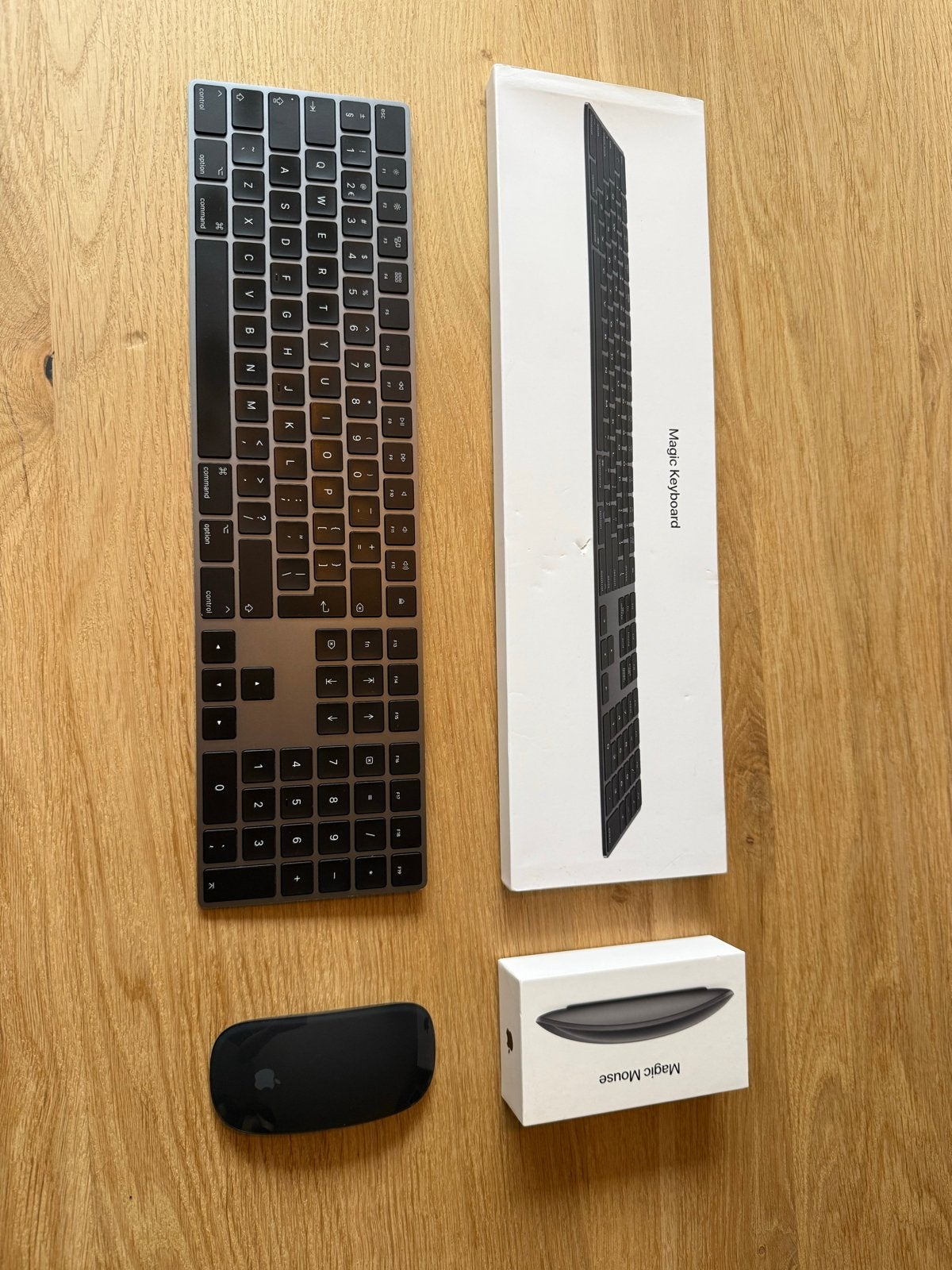 Apple Magic Keyboard + Magic Mouse Space Gray, Computers en Software, Toetsenborden, Toetsenbord en muis-set, Ophalen of Verzenden