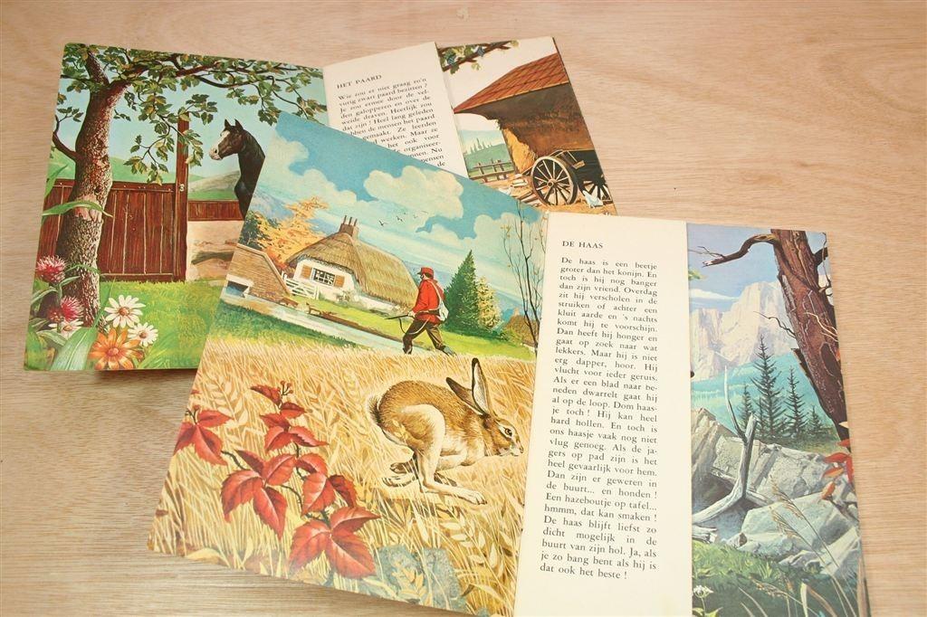 2 Vintage Prentenboekjes — Boerderij & Bos [1968], Ophalen of Verzenden, Gelezen