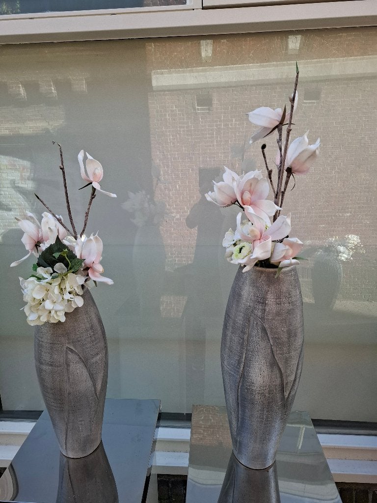 Mooie kunstbloemen met vazen, Ophalen, Binnen, Roze, Zo goed als nieuw